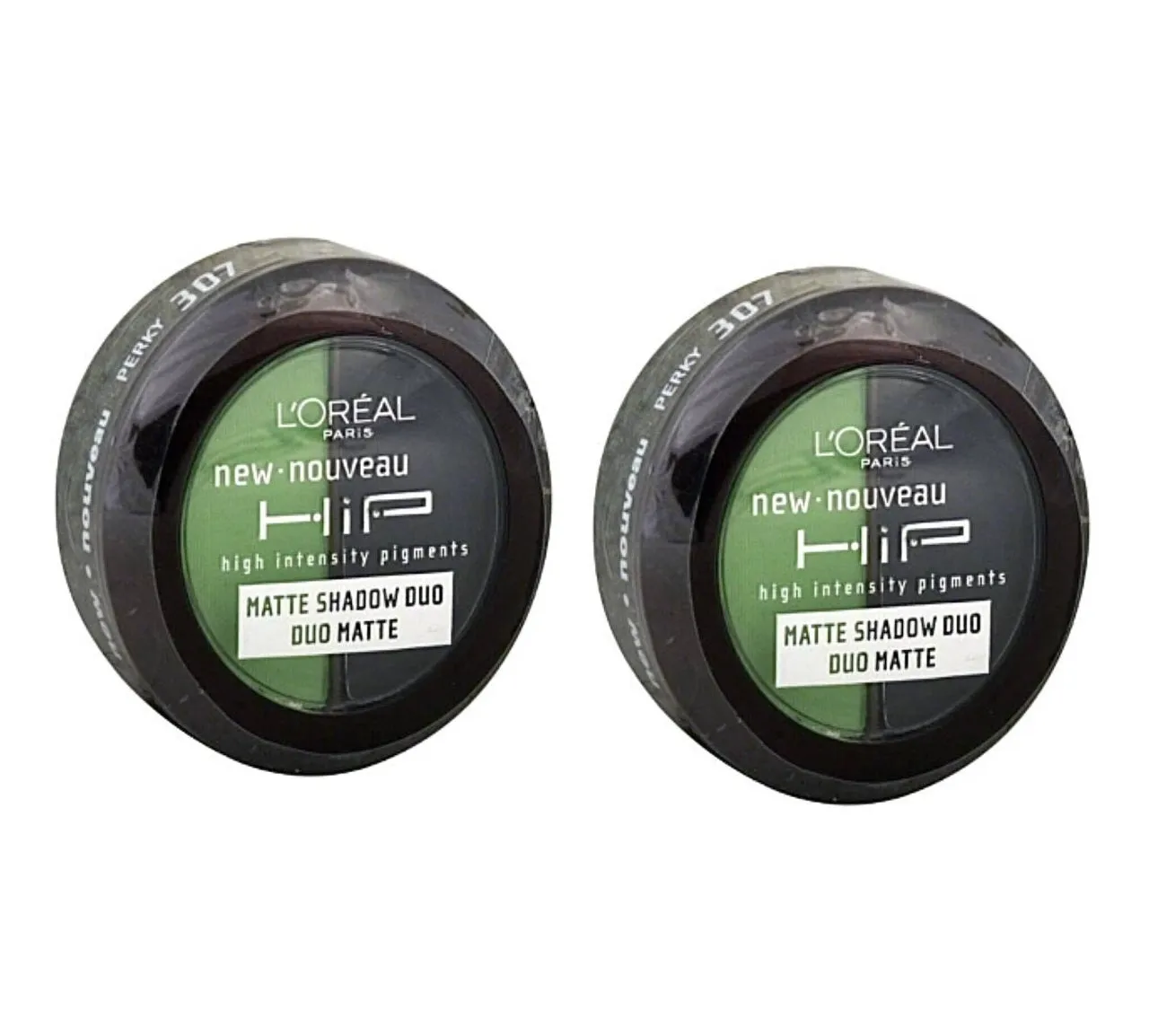 Pack of 2 L'Oreal Paris HIP Matte Shadow Duo, Perky 307