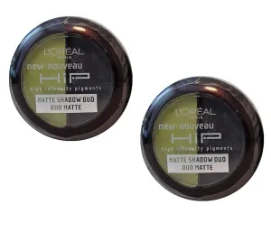 Pack of 2 L'Oreal Paris HIP Matte Shadow Duo, Perky 307