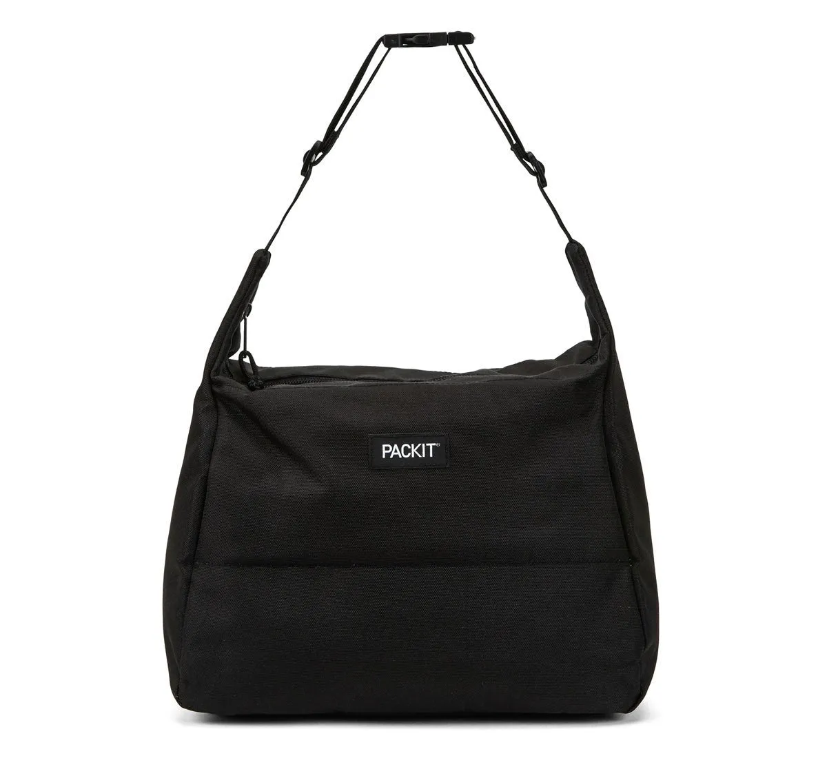 PackIt Freezable Hobo Lunch Bag, Black