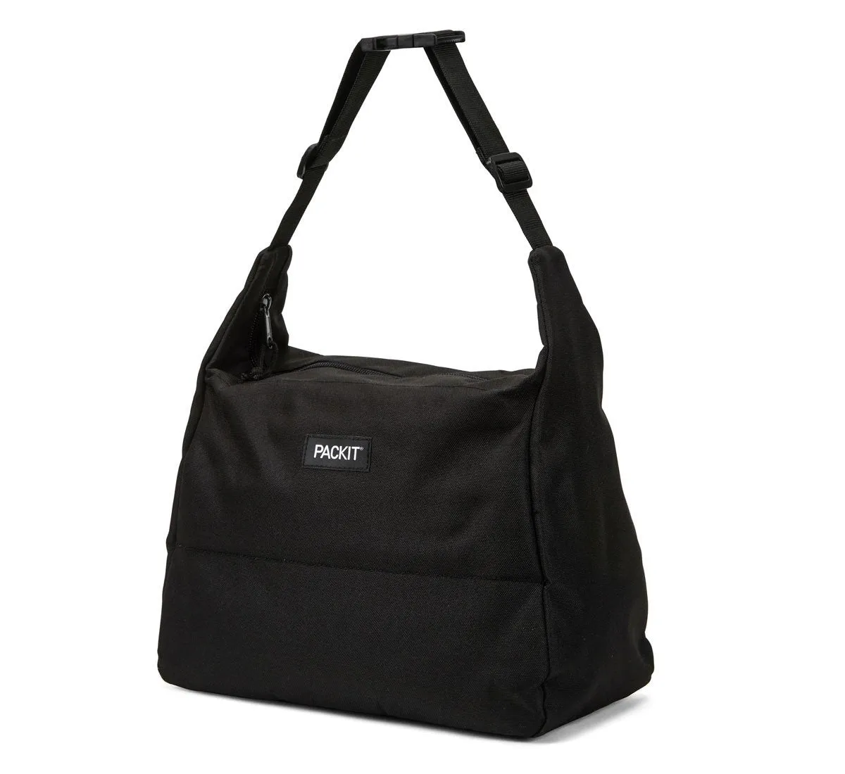 PackIt Freezable Hobo Lunch Bag, Black