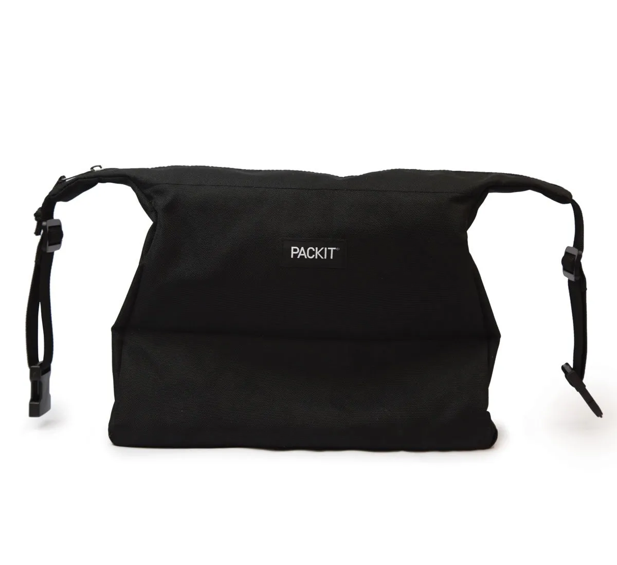PackIt Freezable Hobo Lunch Bag, Black