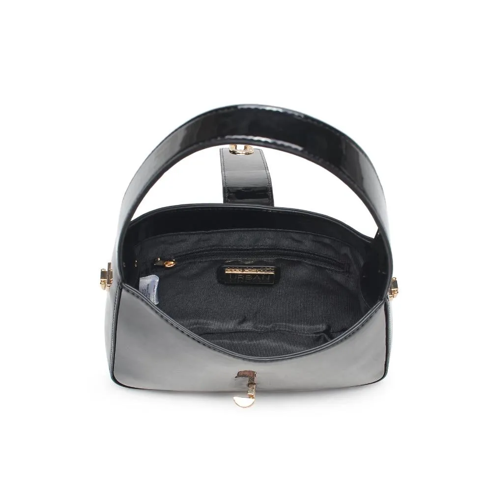 Paige Patent Crossbody Black