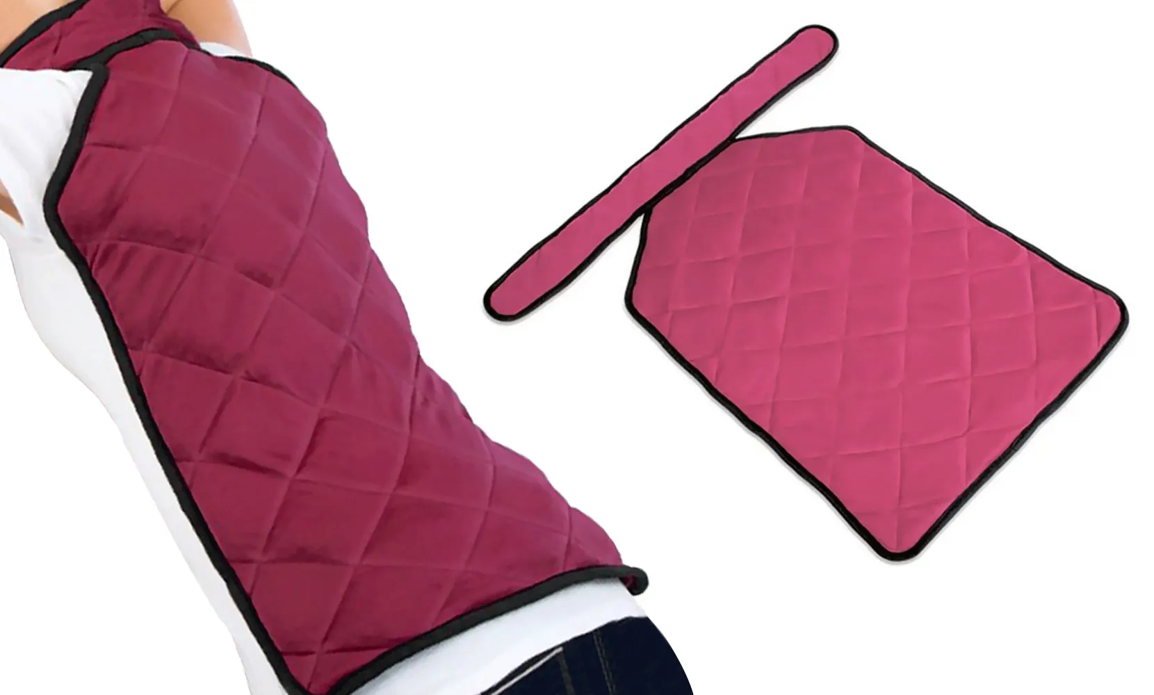 Pain Relief Reusable Hot and Cold  Support Injury Recovery Back Wrap With Collar