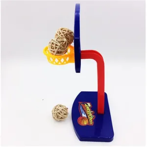 Parrot Toys Pet Birds Chew Toy Parakeet Bell Balls Birdie Basketball Hoop Props Pet Parrot Toys