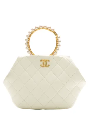 Pearl Crown Clutch Bag