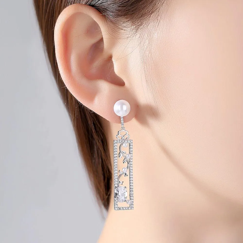 Pearl Vine Designer Earrings