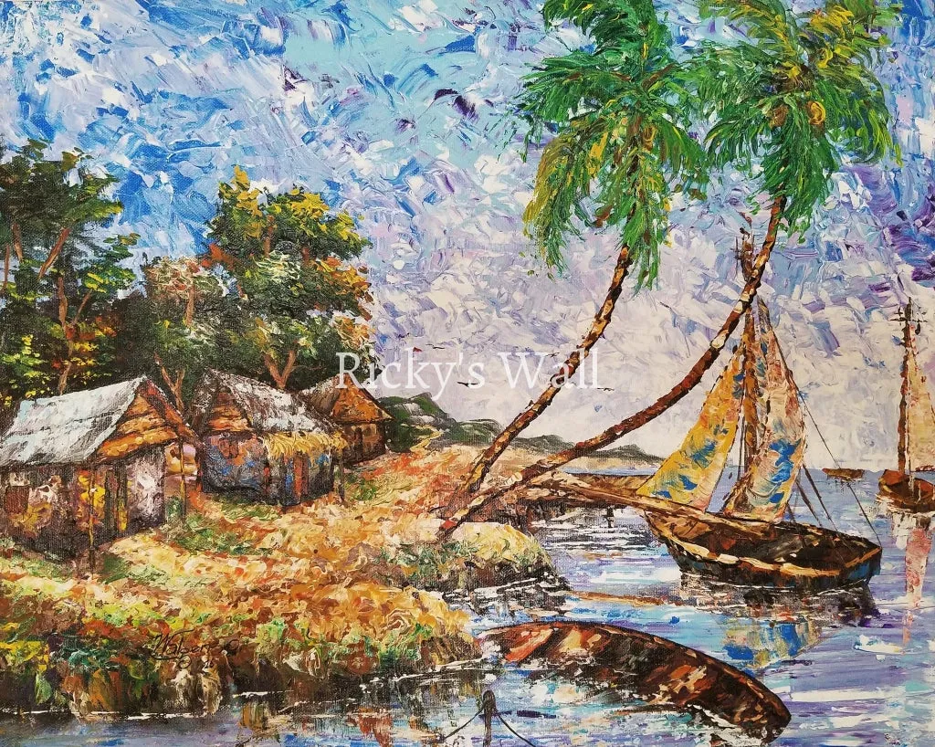 Peasant Shore - PREMIUM - 20 x 16 in. by W. Celeus.