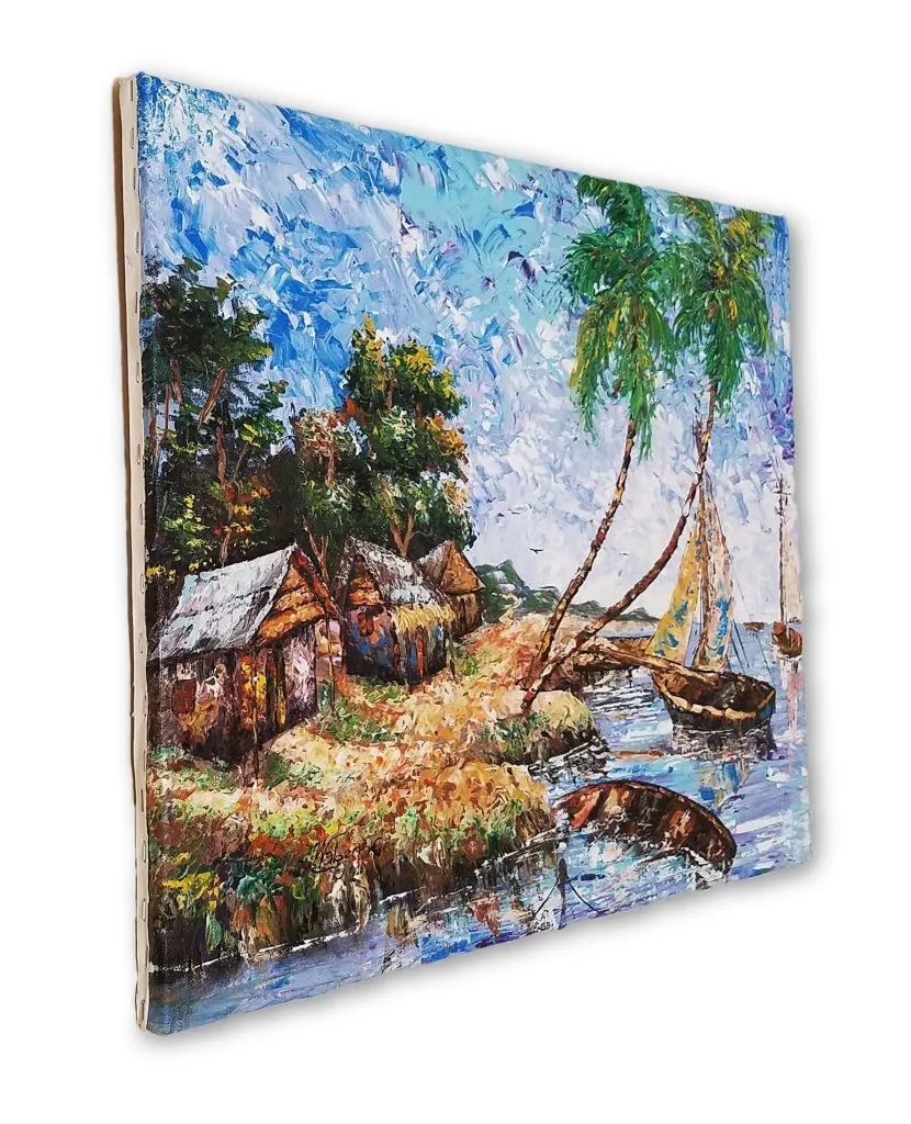 Peasant Shore - PREMIUM - 20 x 16 in. by W. Celeus.