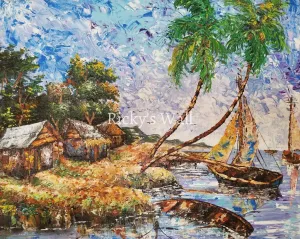 Peasant Shore - PREMIUM - 20 x 16 in. by W. Celeus.