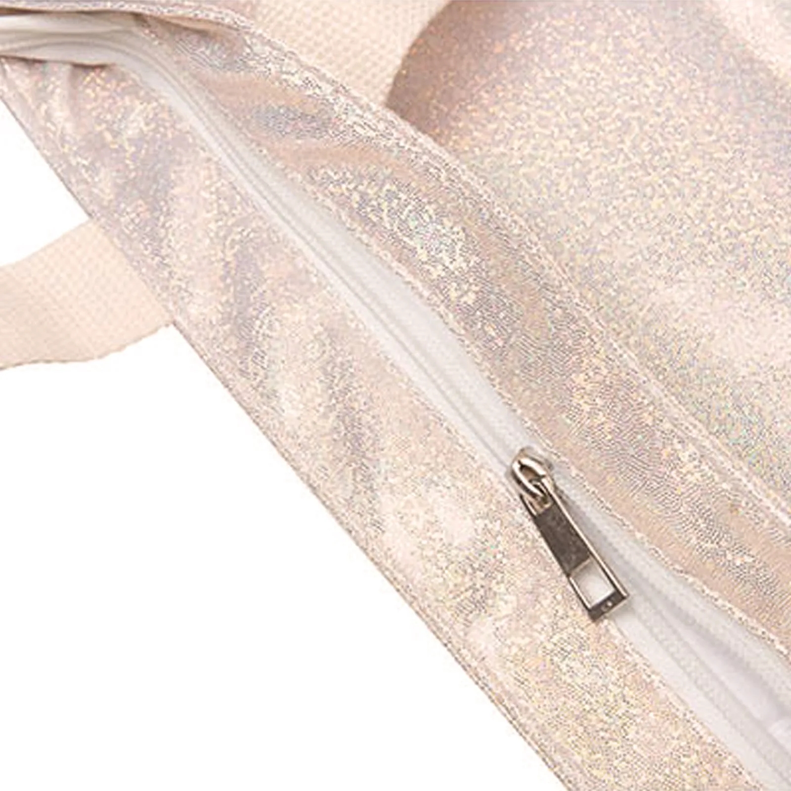 Personalised Glitter Tote Bag with Hippo Rain Drop Glitter Print and Cute Text