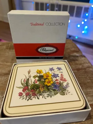 Pimpernel Traditional Collection  Costers- Meadow Flowers