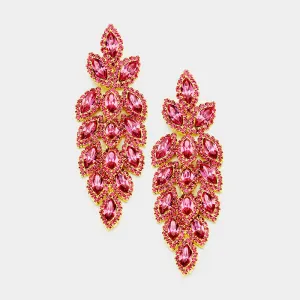 Pink Crystal Marquise Earrings | 375721