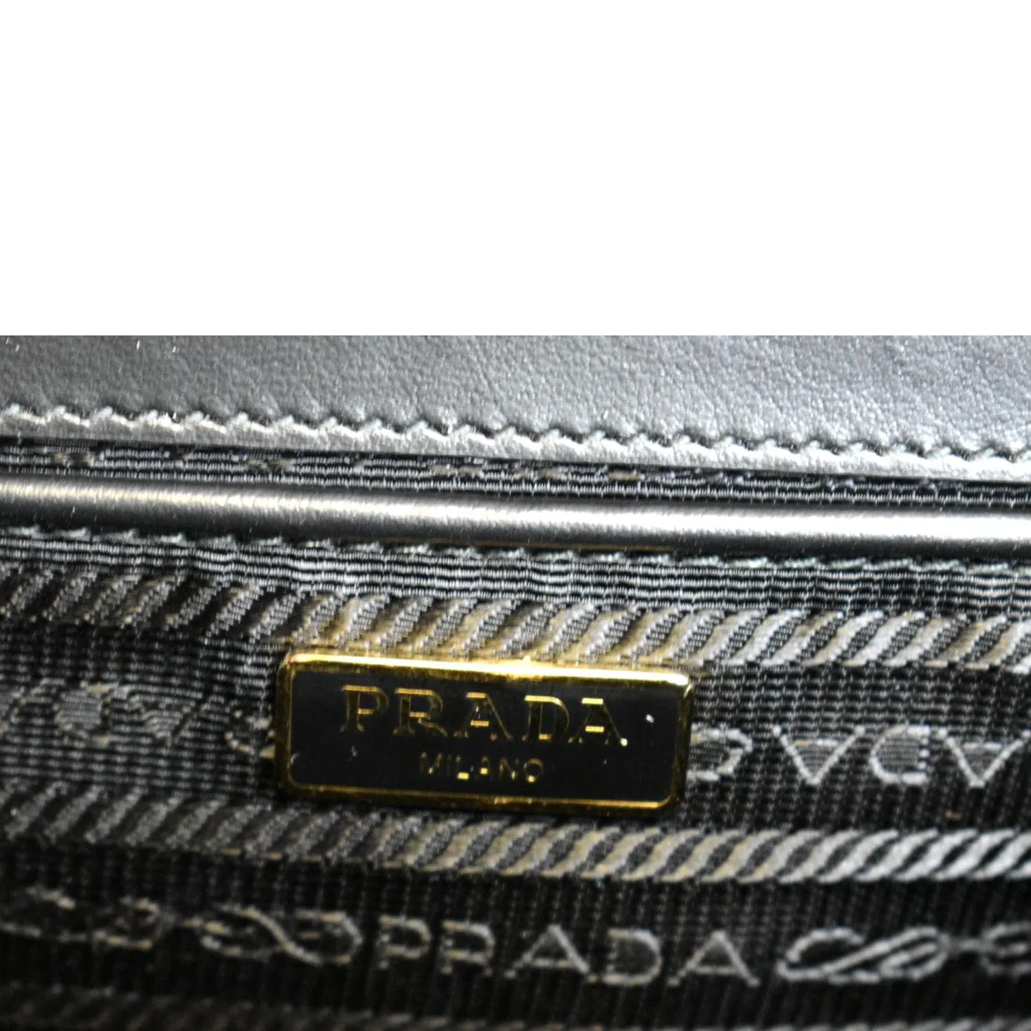 PRADA Saffiano Lux Leather Crossbody Bag Black