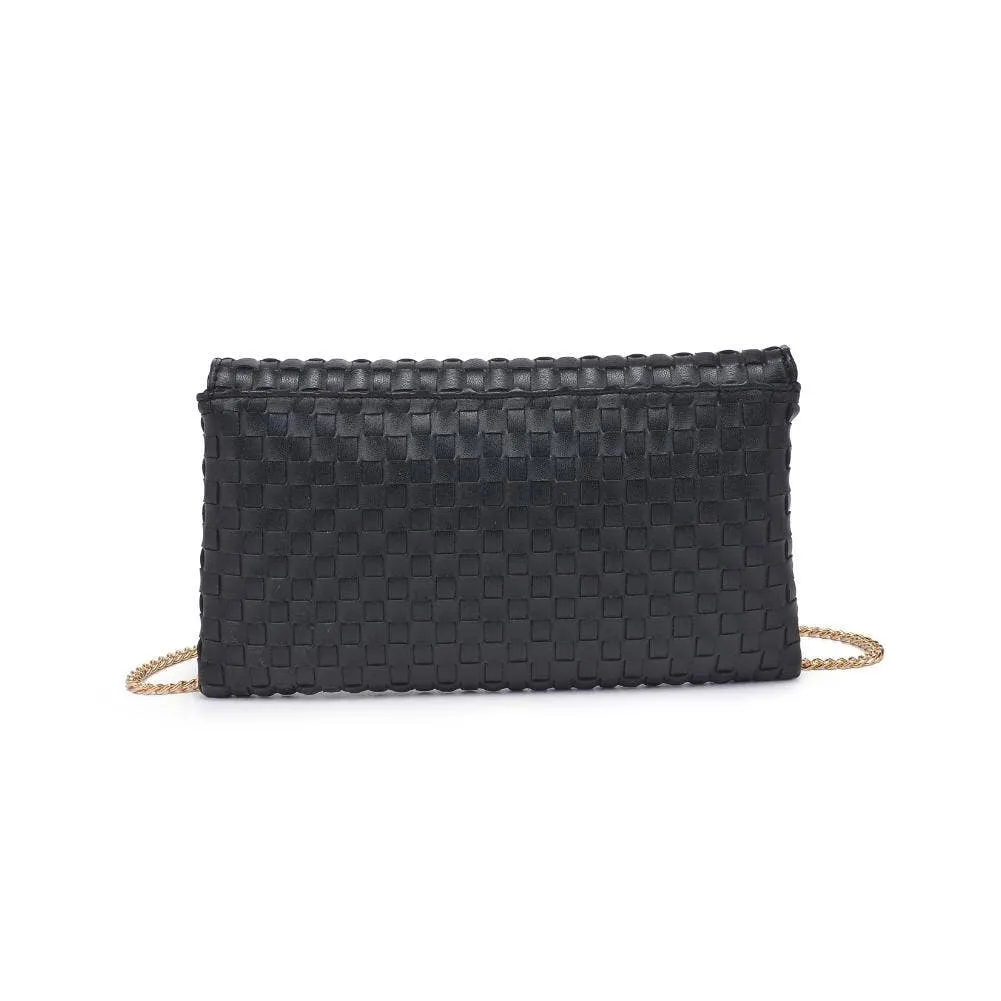 Priscilla Woven Clutch | Black
