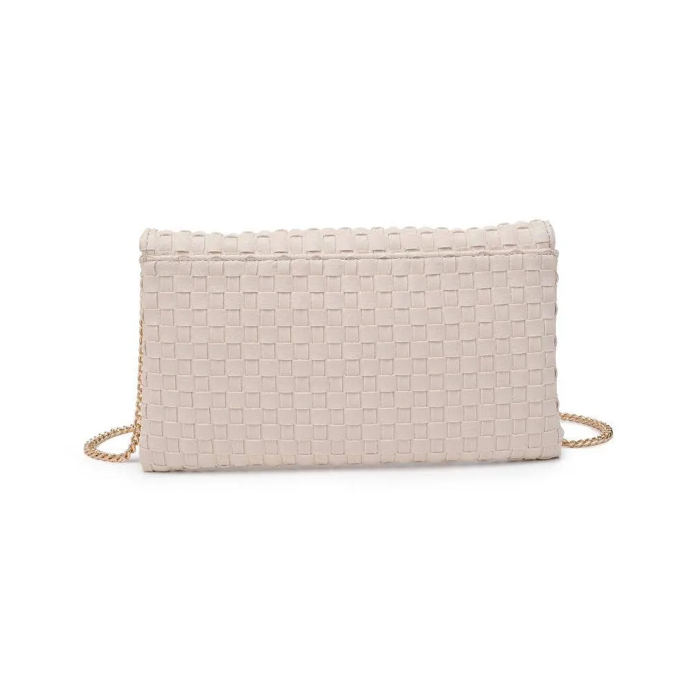 Priscilla Woven Clutch | Ivory