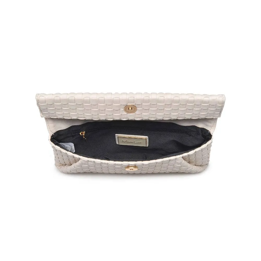 Priscilla Woven Clutch | Ivory
