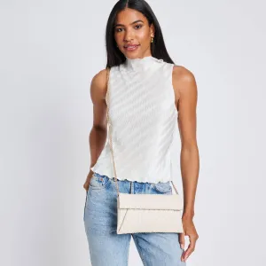 Priscilla Woven Clutch | Ivory