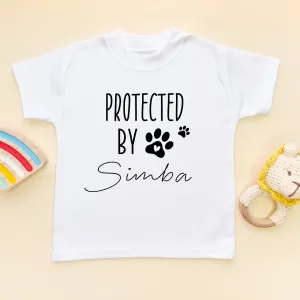 Protected By Animal Name Personalised Toddler T Shirt