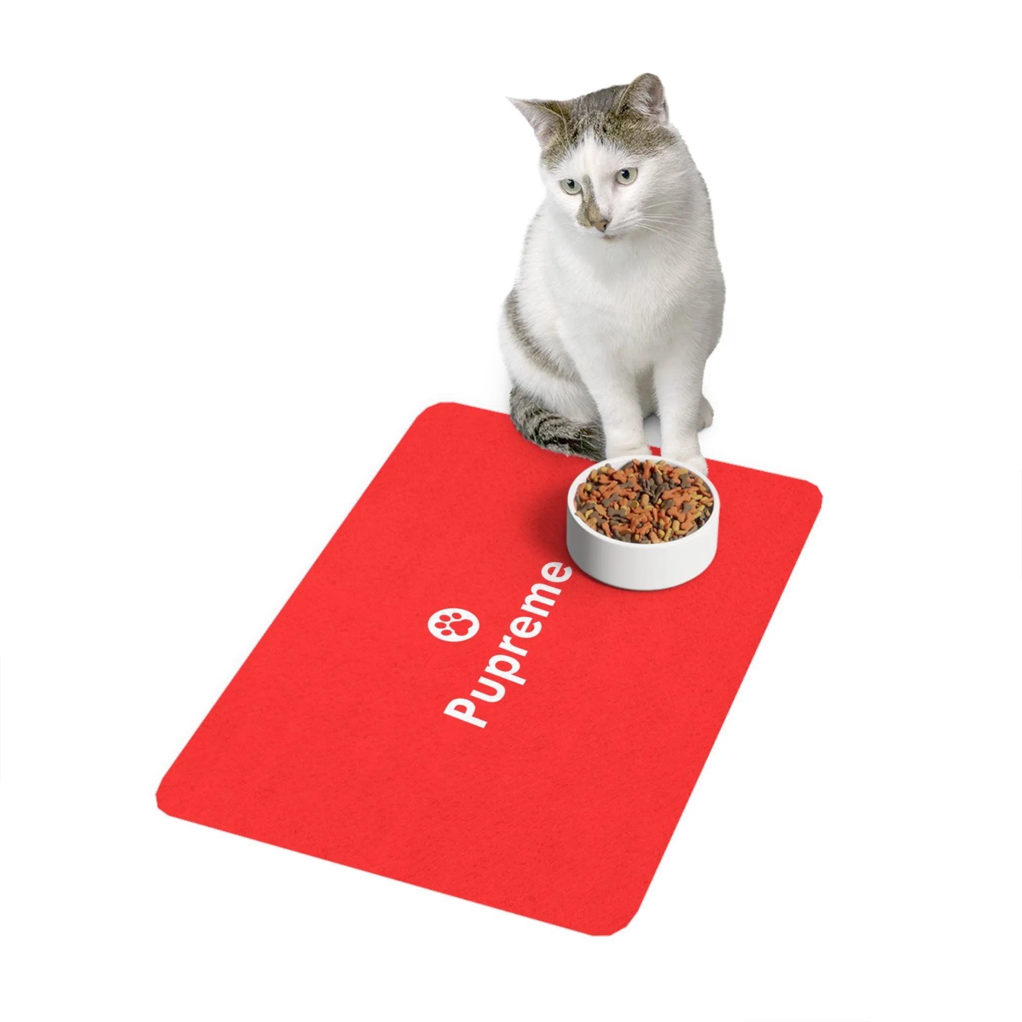 Pupreme Faux-Designer Pet Food Mat