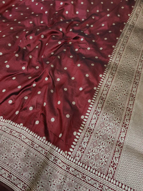 Pure Banarasi Handloom Khaddi Chiffon Georgette Silk Border Saree