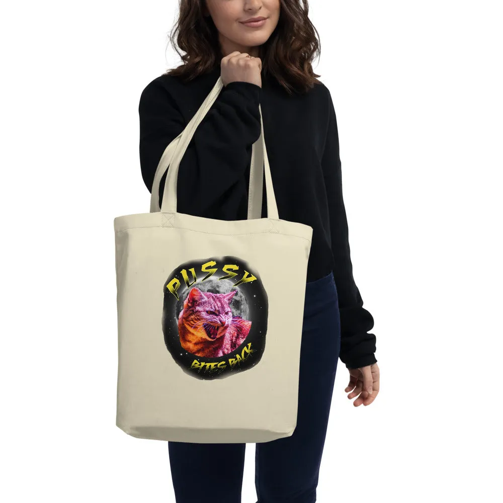 Pussy Bites Back Feminist Themed Premium Eco Tote Bag