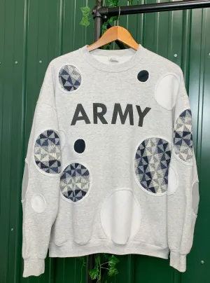 "1 of 1" Abstract Army Sweater (L/XL)
