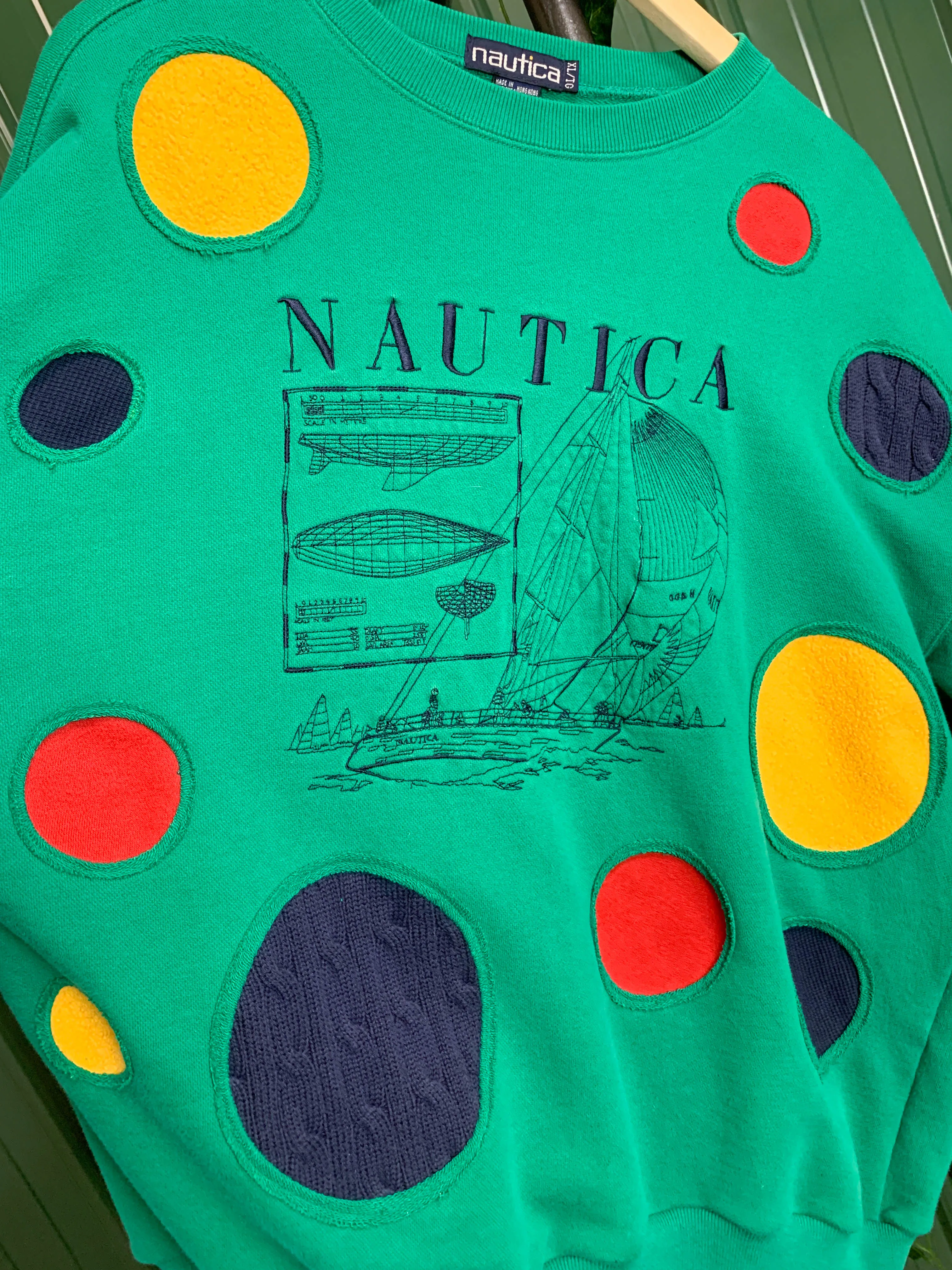 "1 of 1" Abstract Nautica Sweater (L/XL)
