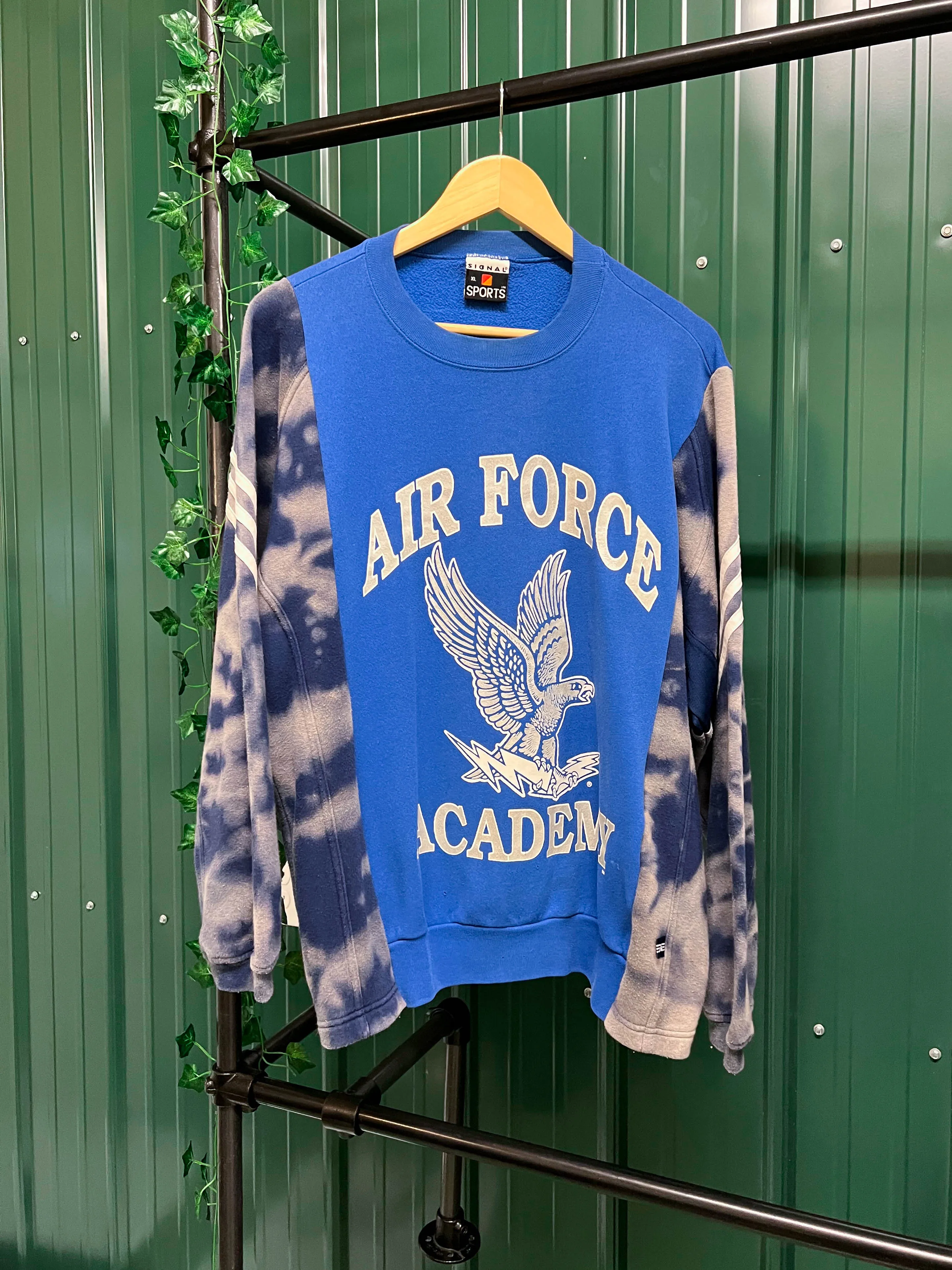 "1 of 1" Air-Force Adidas Patchwork Sweater (L)