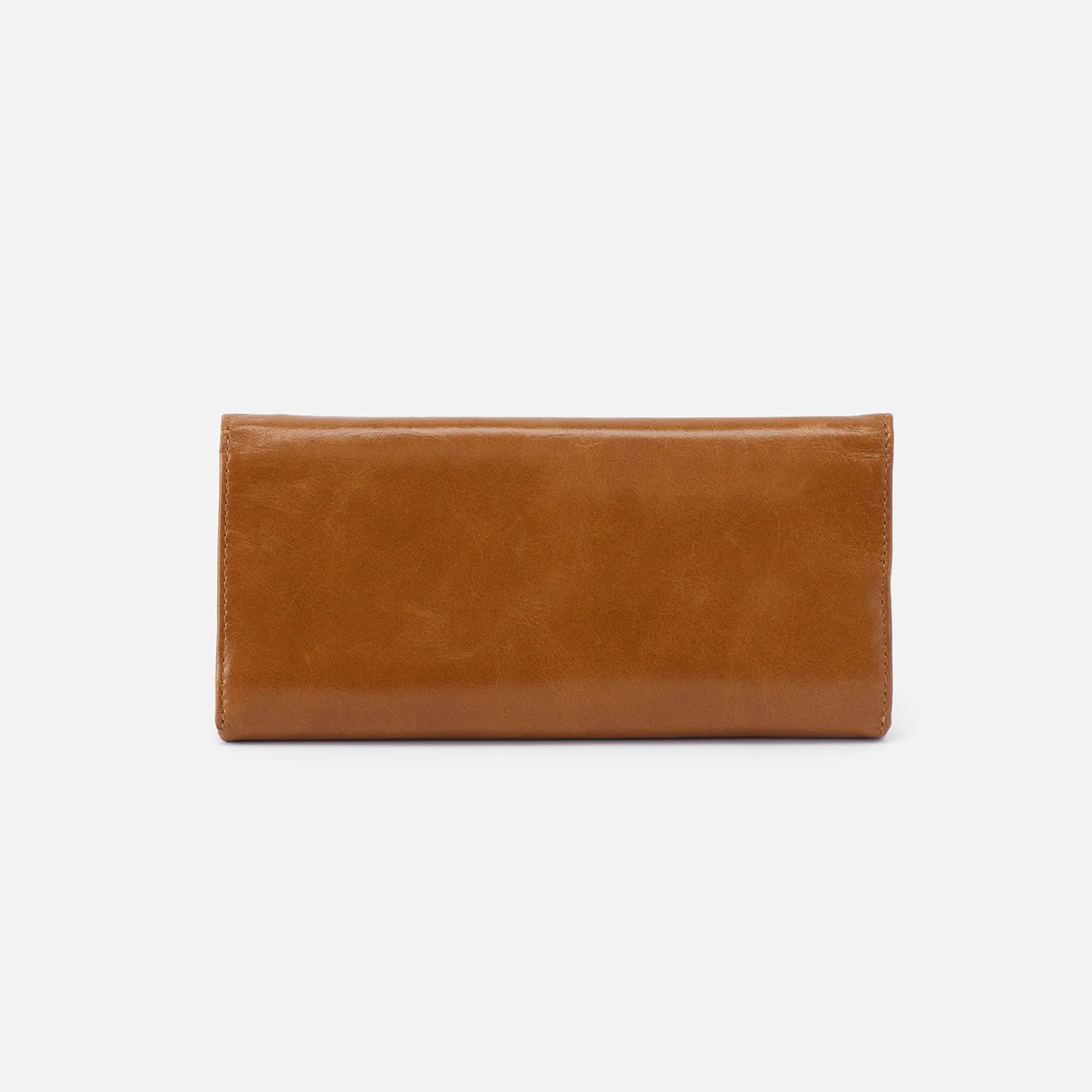 Rachel Continental Wallet in Polished Leather - Truffle