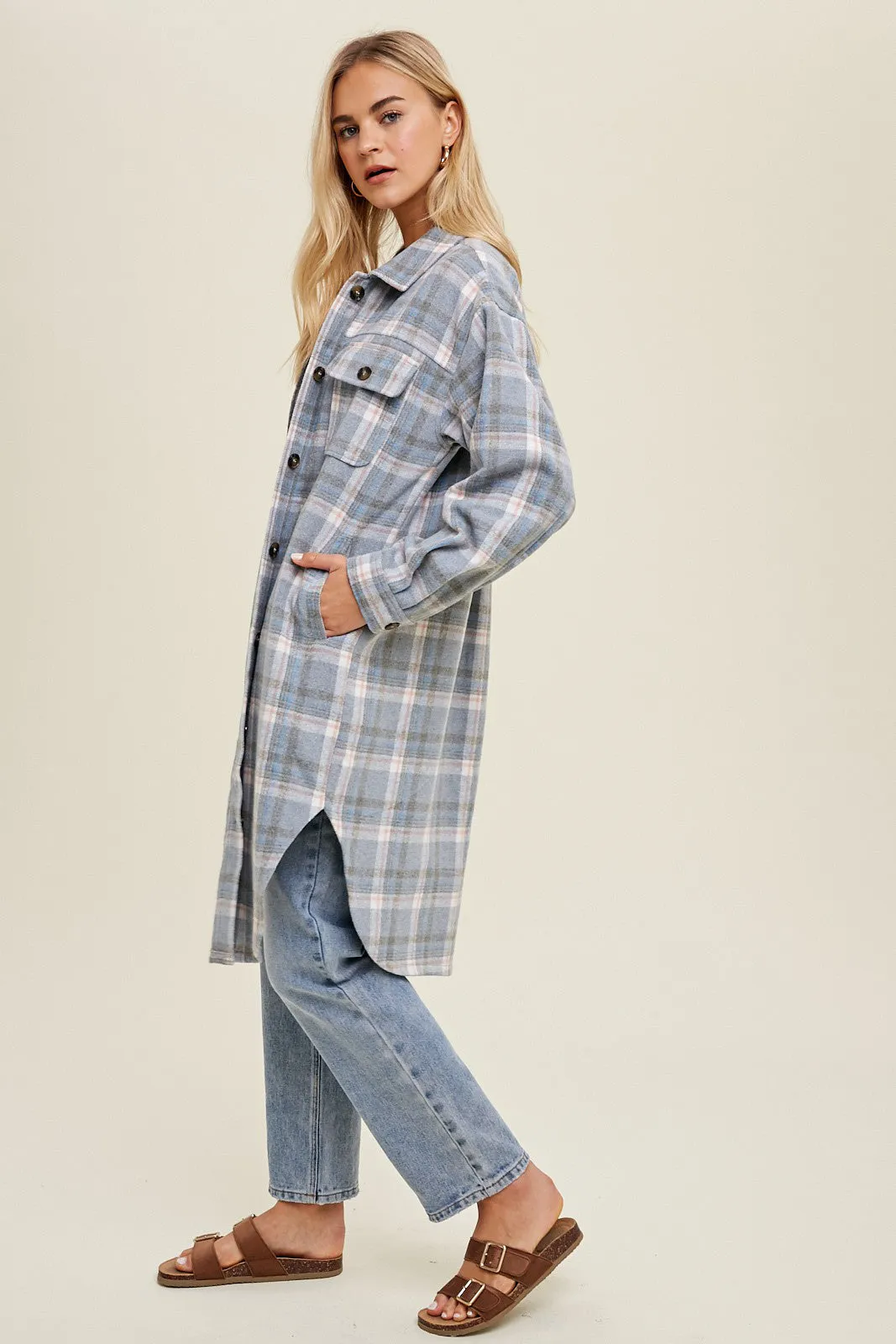 Rachel Flannel - Blue
