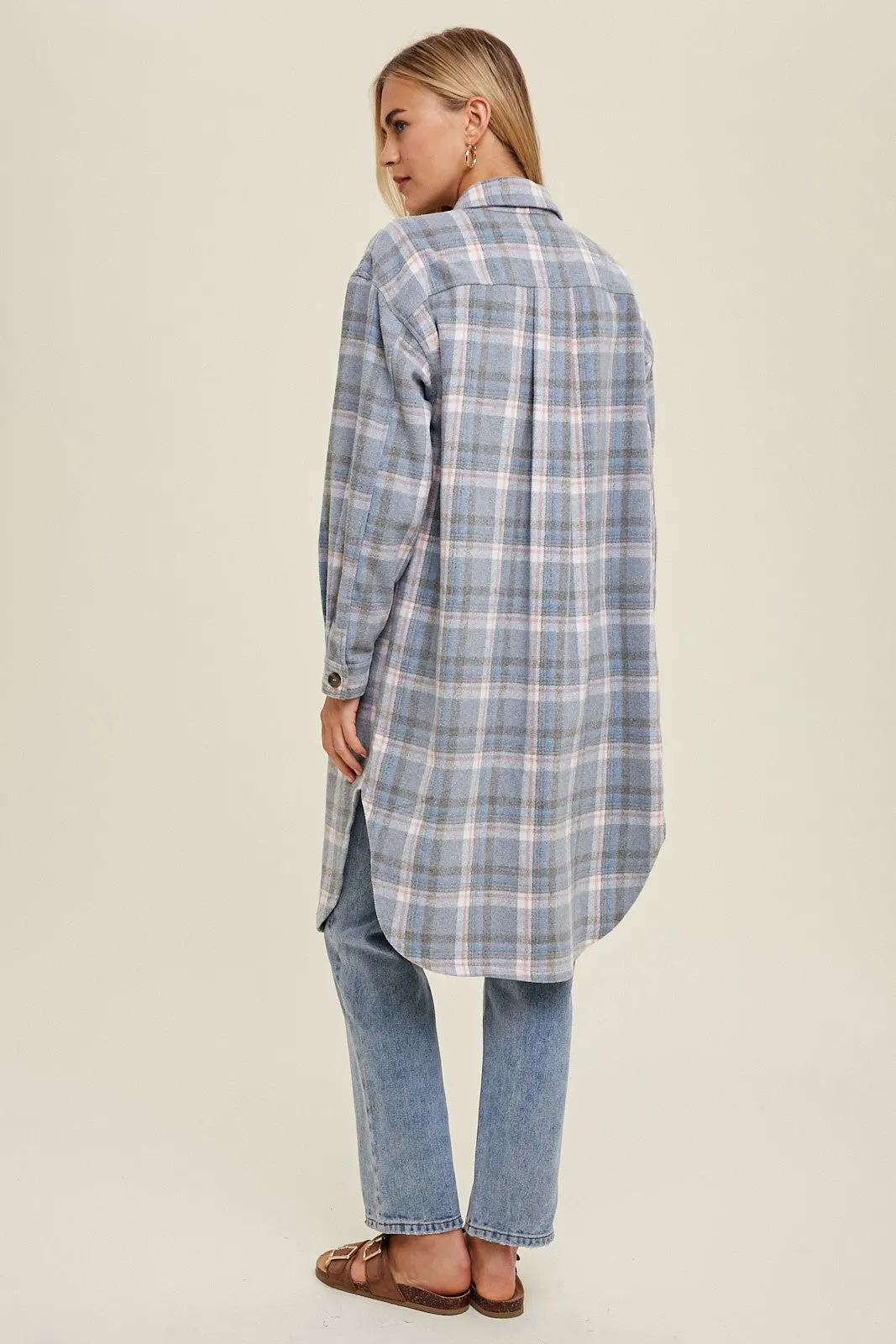 Rachel Flannel - Blue