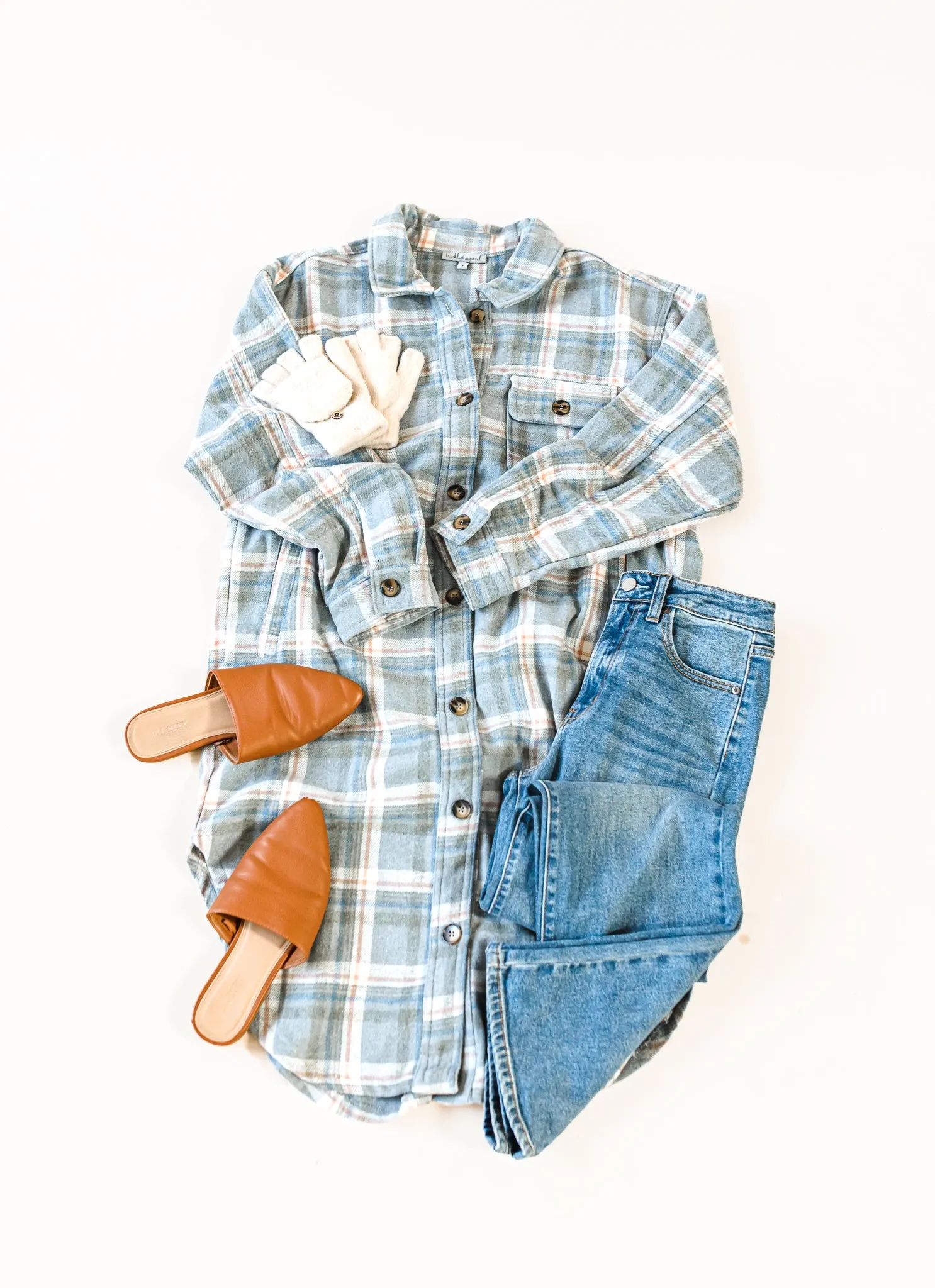 Rachel Flannel - Blue