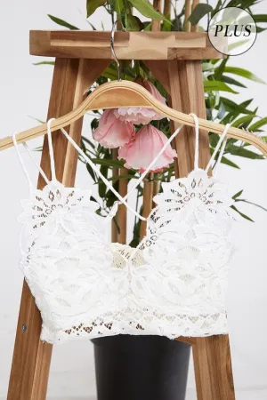 Raelynn Bralette (Plus sizes!) - White
