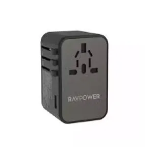 Rav Power75W 4-Port Travel Charger Offline Global Black