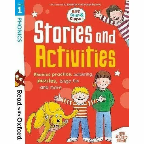 Read with Oxford Phonics Practice: Stage 1 - 3: Biff, Chip and Kipper: 6 Activity Books Collectio Set