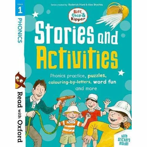Read with Oxford Phonics Practice: Stage 1 - 3: Biff, Chip and Kipper: 6 Activity Books Collectio Set