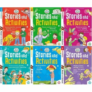 Read with Oxford Phonics Practice: Stage 1 - 3: Biff, Chip and Kipper: 6 Activity Books Collectio Set