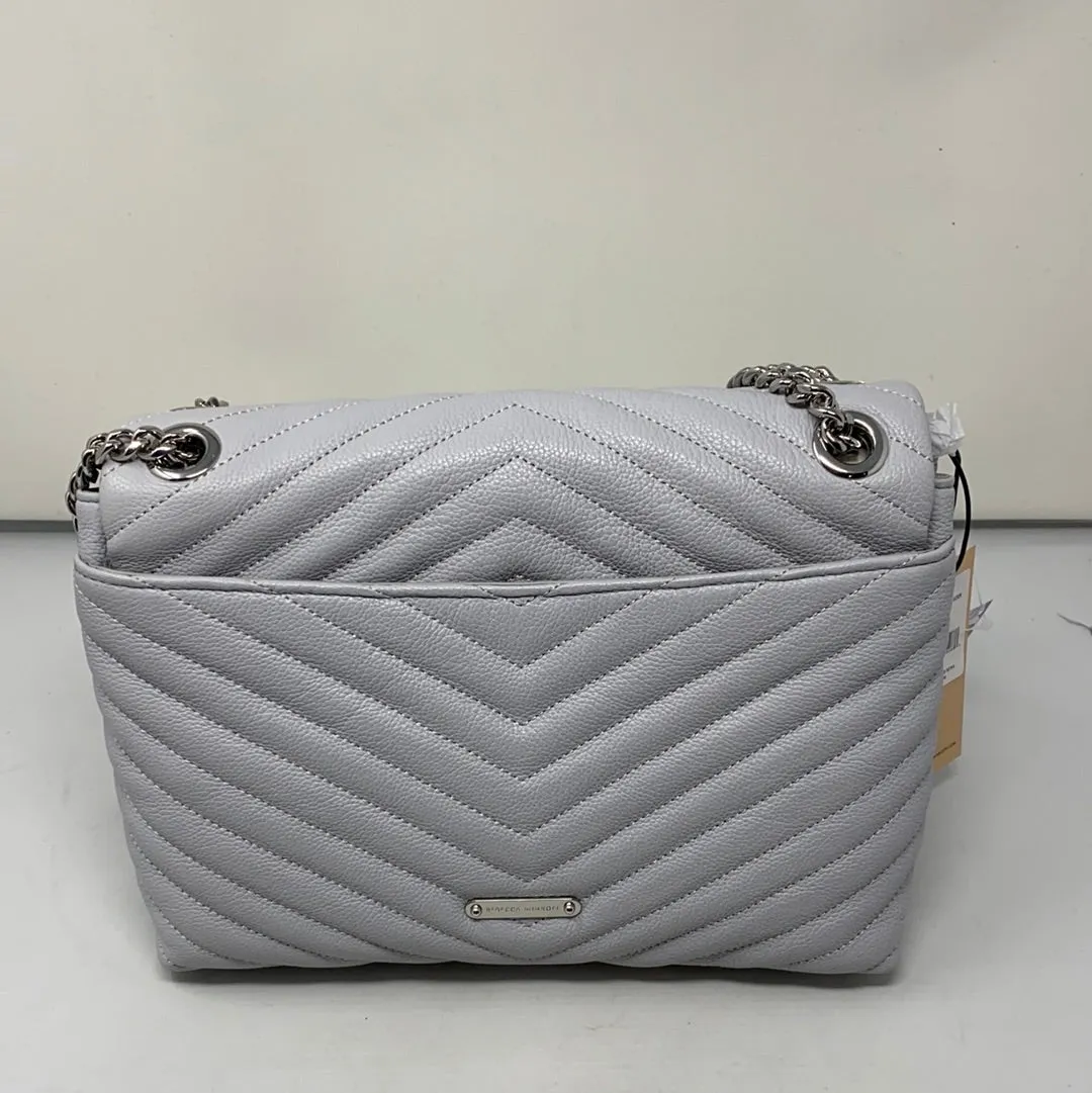Rebecca Minkoff Edie Flap Shoulder Flap in Ice Grey