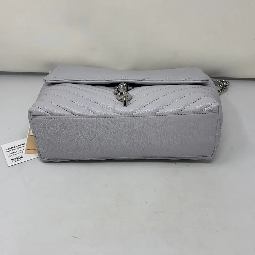 Rebecca Minkoff Edie Flap Shoulder Flap in Ice Grey