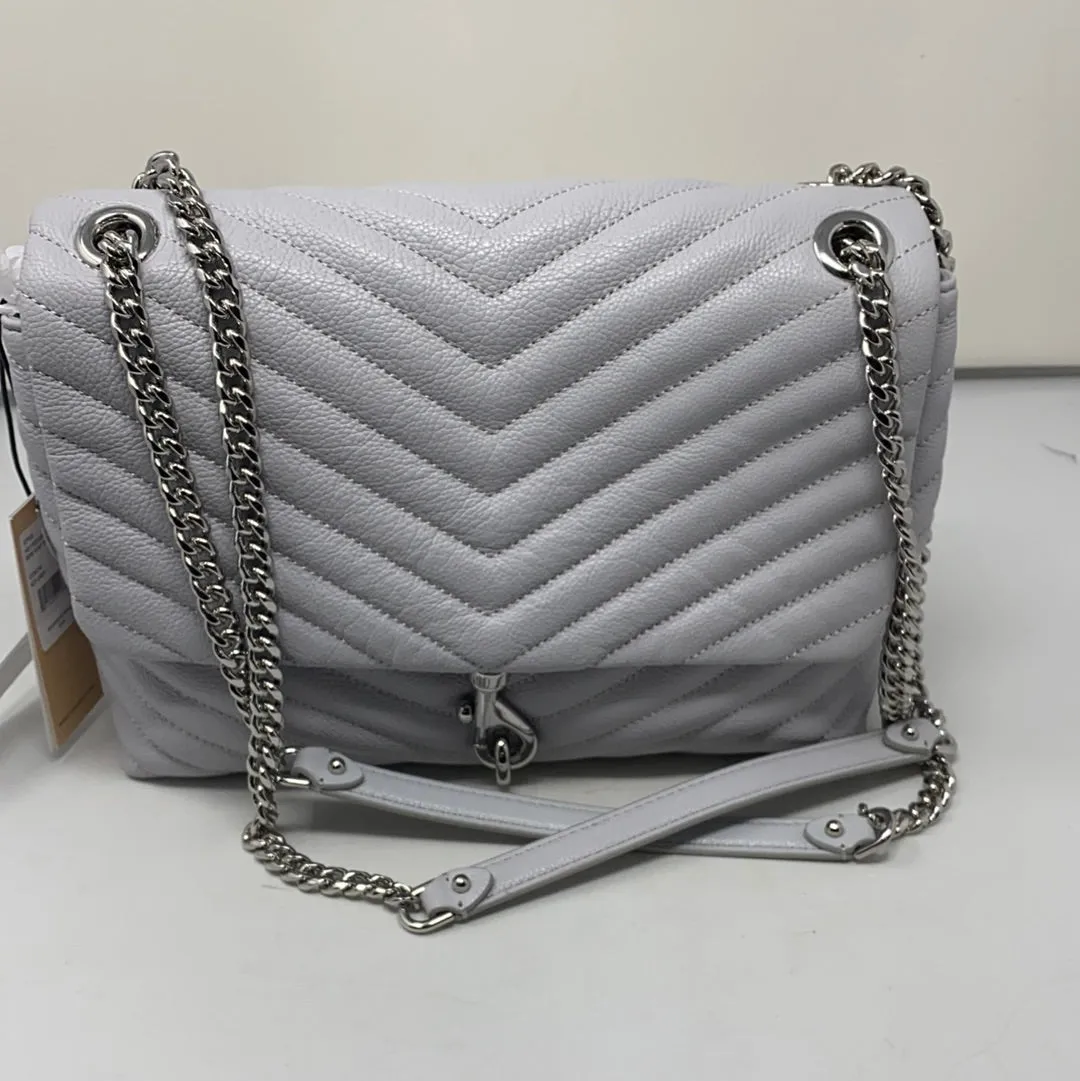 Rebecca Minkoff Edie Flap Shoulder Flap in Ice Grey