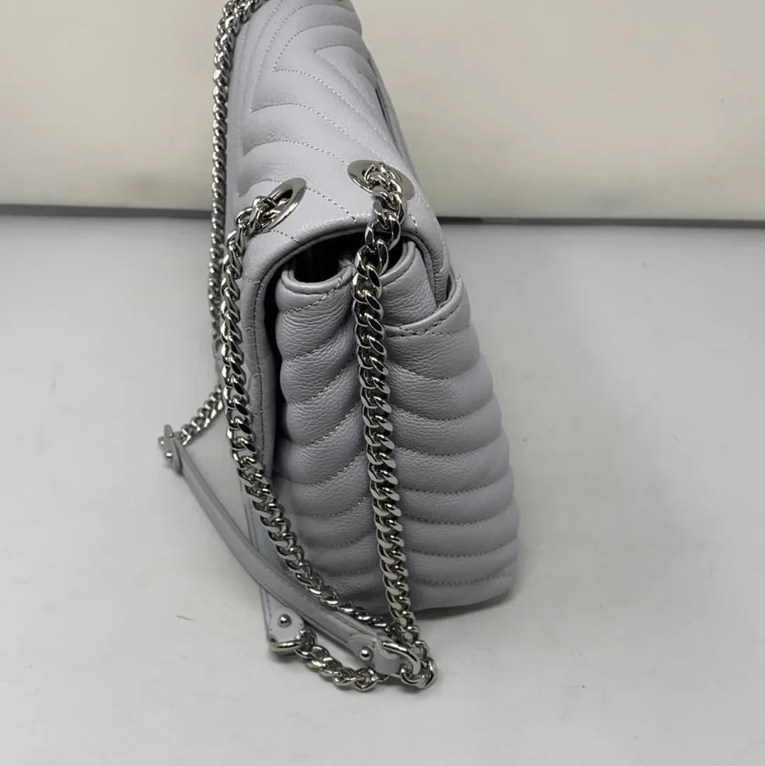 Rebecca Minkoff Edie Flap Shoulder Flap in Ice Grey