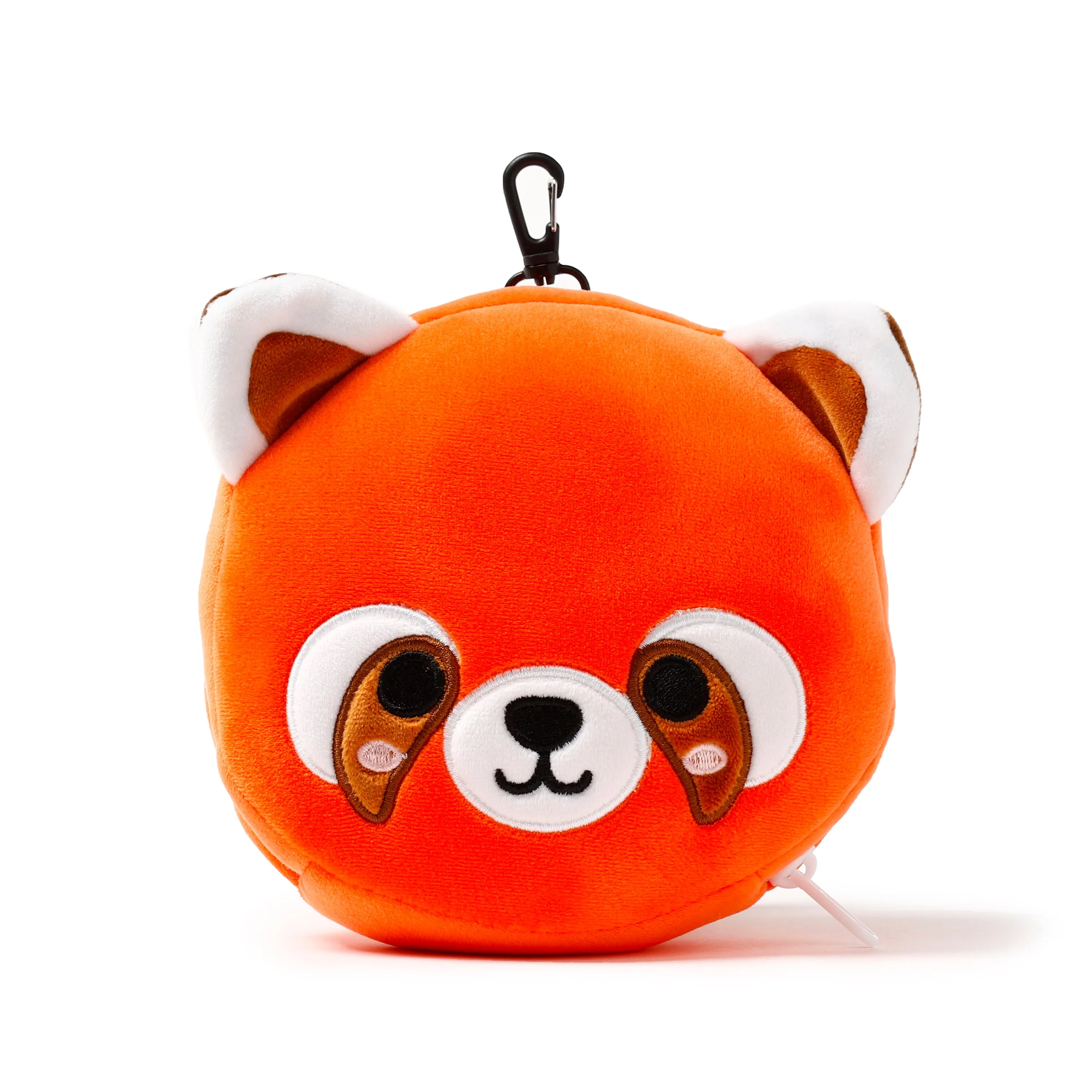 Red Panda Relaxeazzz Plush Round Travel Pillow & Eye Mask Set