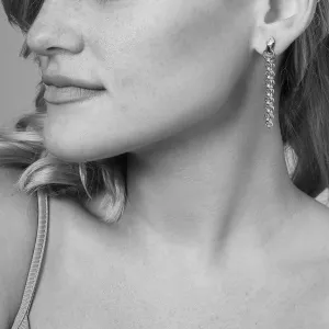 Reign Earring Long - Sterling Silver