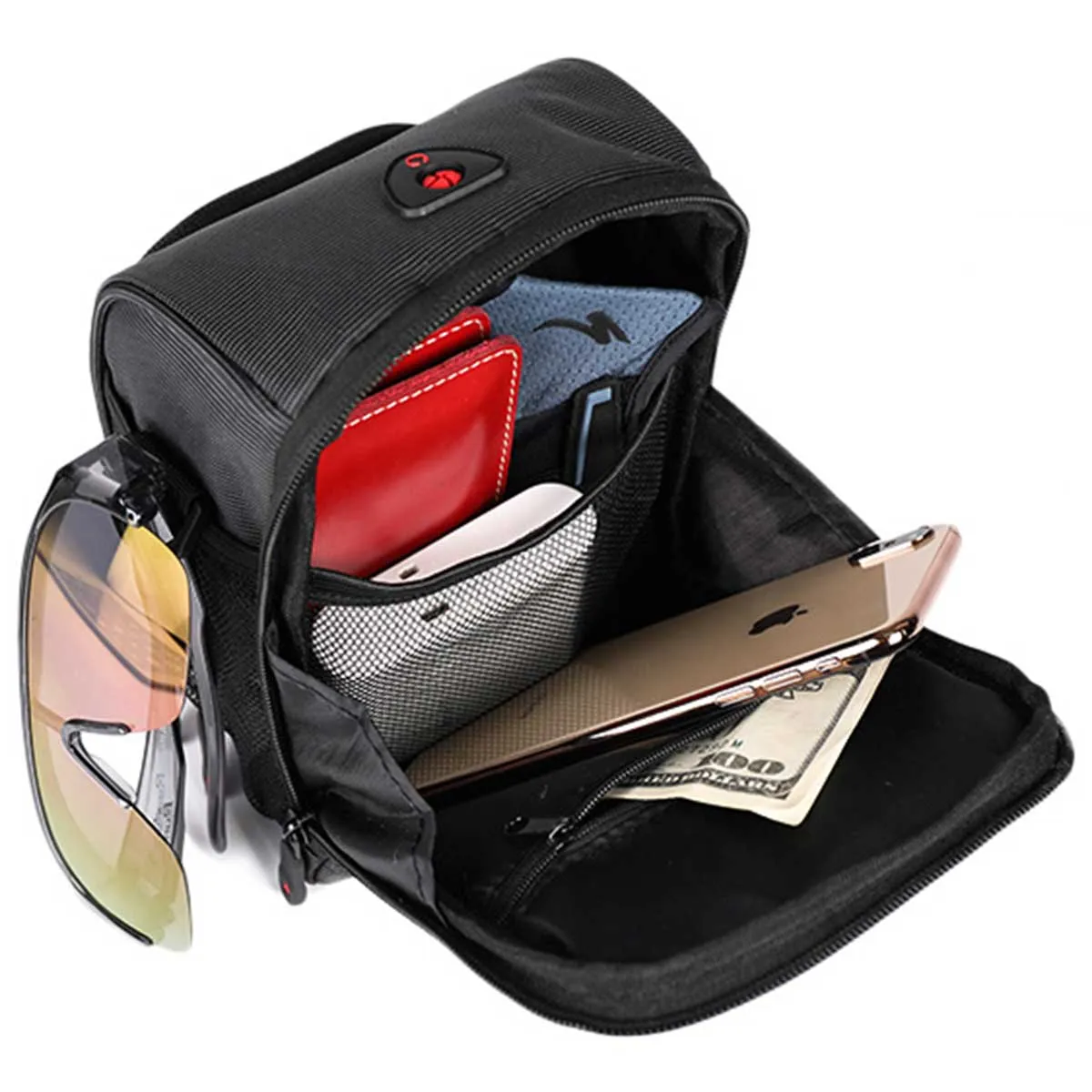 Rhinowalk Frontbag with Strap ＆ Raincover |Rhinowalk  折りたたみ自転車用フロントバッグ