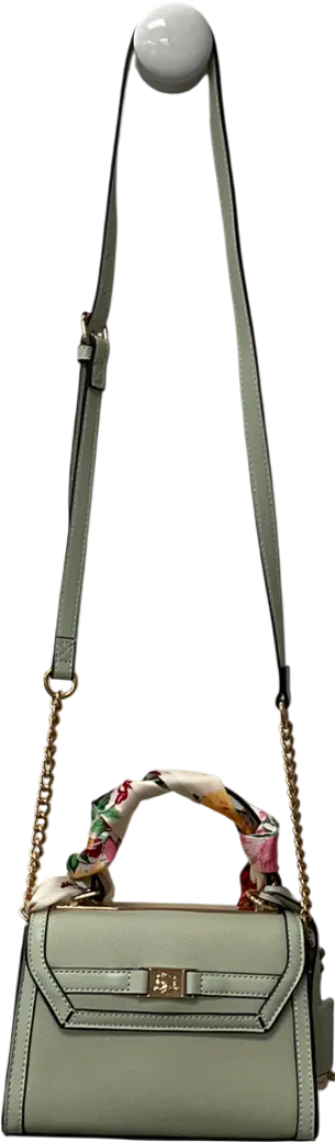 River Island Green Scarf Mini Tote Cross Body Bag