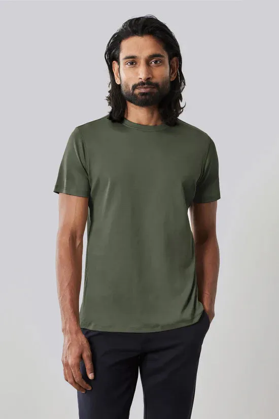 Robert Barakett Georgia Crew Tee - Thyme