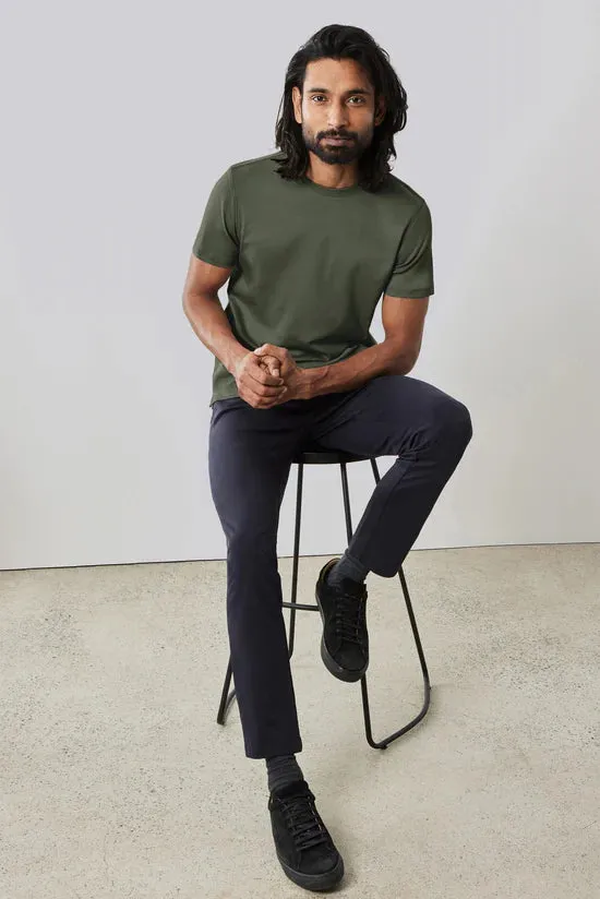 Robert Barakett Georgia Crew Tee - Thyme