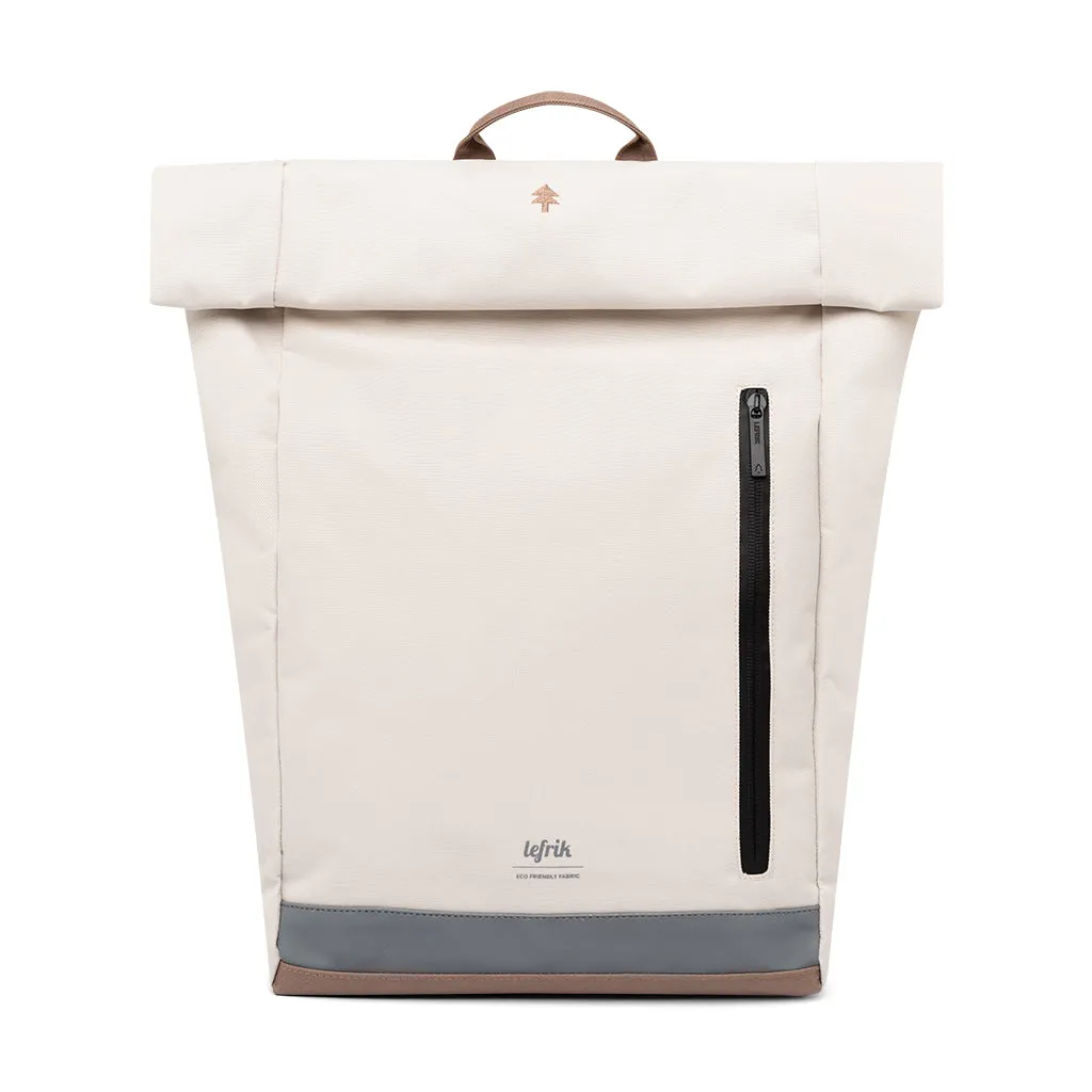 Roll Reflective Backpack Ecru Tobacco
