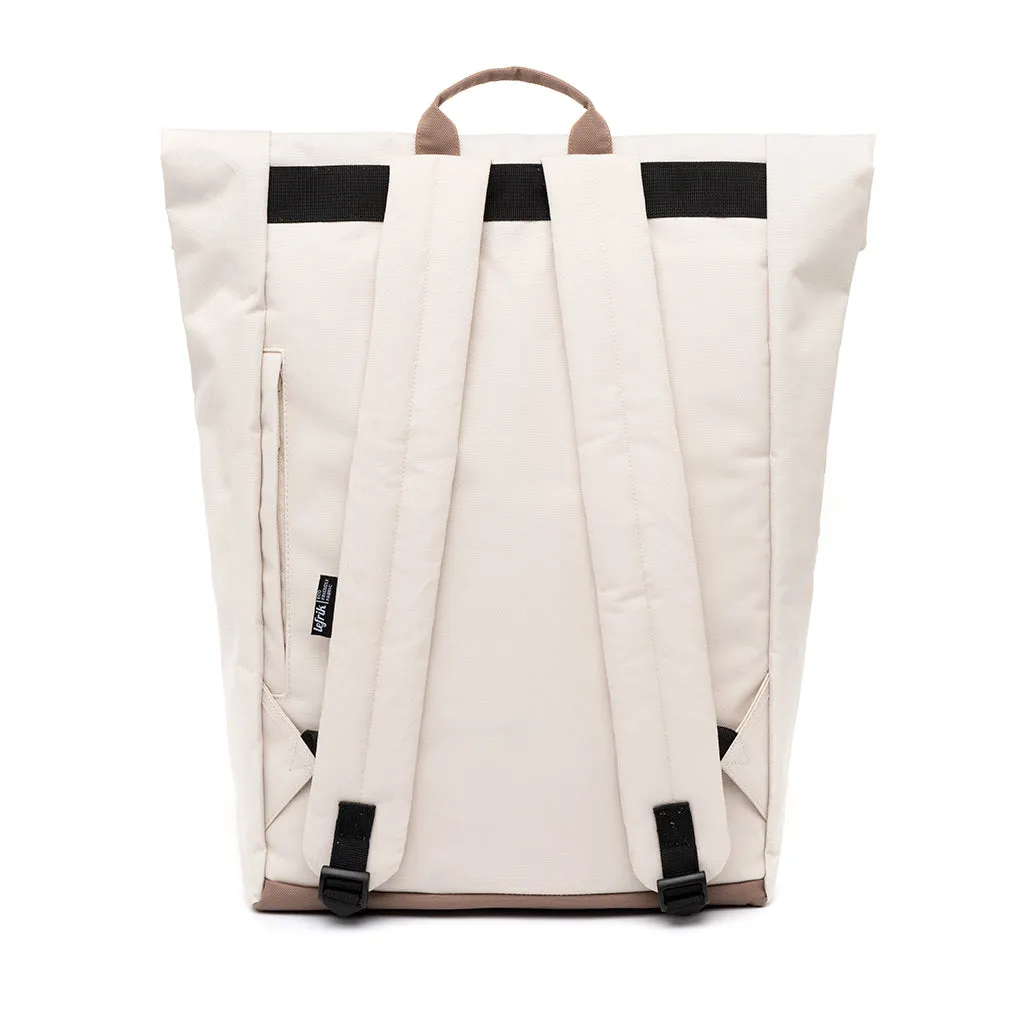 Roll Reflective Backpack Ecru Tobacco
