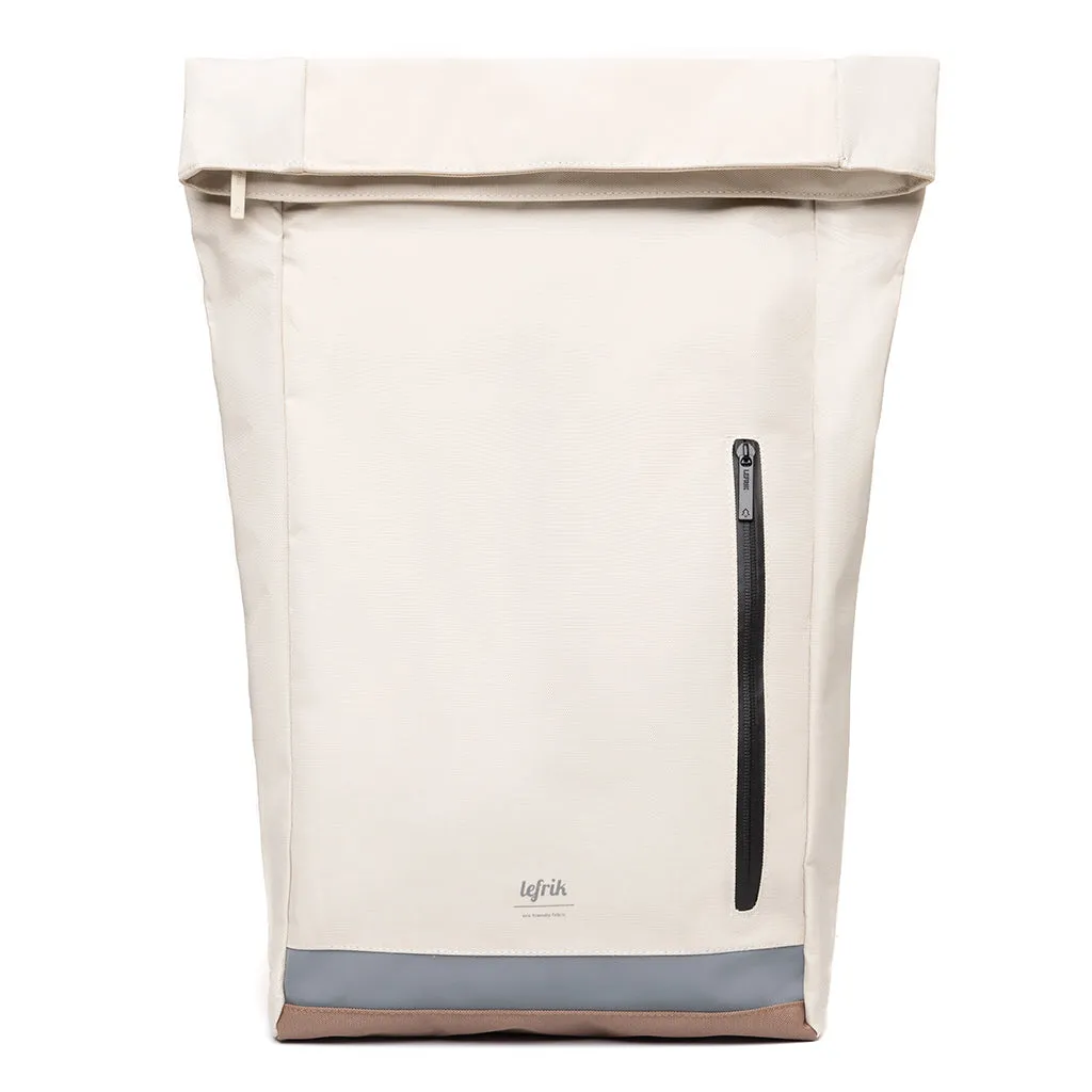 Roll Reflective Backpack Ecru Tobacco